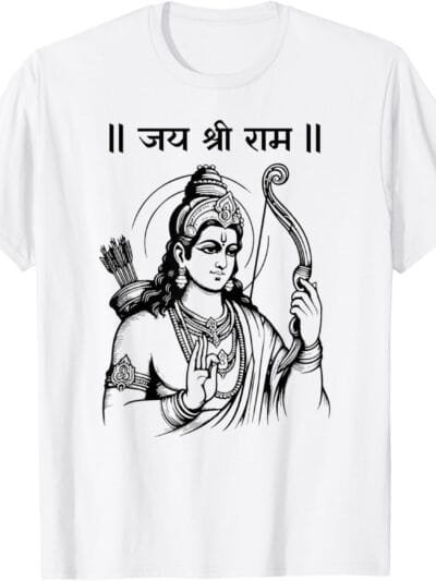Rama, Ram, Diwali Shree Ram Hindu Temple Jai Shree Ram Hindi T-Shirt (USA)