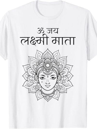 Laxmi Mata, Diwali Om Jai Lakshmi Mata Hindi Navratri Puja T-Shirt (France)