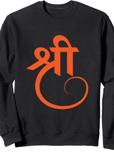 Hinduism Shree, Sacred Pooja Hindu Temple Sweatshirt (UK)
