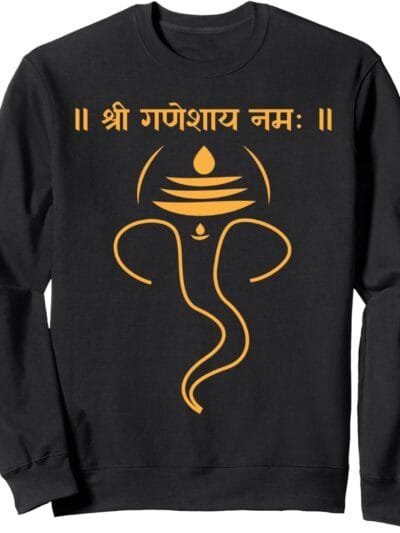 Ganapati, Ganesh, Shree Ganeshaya Namaha Sanskrit Puja Sweatshirt (France)