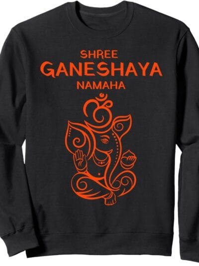 Ganapati, Ganesh, Shree Ganeshaya Namaha Om Ganeshotsav Puja Sweatshirt (Japan)
