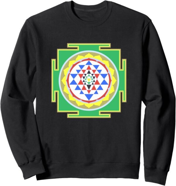 Indian Hindu Wedding Gift for Indians Sri Yantra Diagram Sweatshirt (Spain)