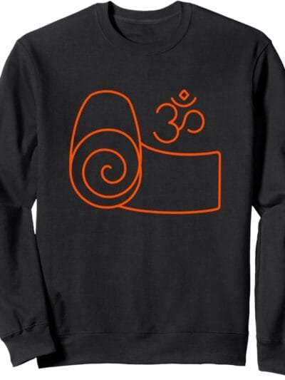 Hinduism Om Yoga Mat, Sacred Pooja Hindu Temple Sweatshirt (USA)