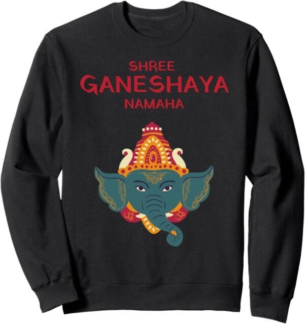 Ganapati, Ganesh, Shree Ganeshaya Namaha Ganeshotsav Puja Sweatshirt (Japan)