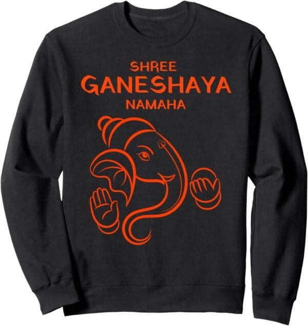 Ganapati, Ganesh, Shree Ganeshaya Namaha Ganeshotsav Puja Sweatshirt (Italy)