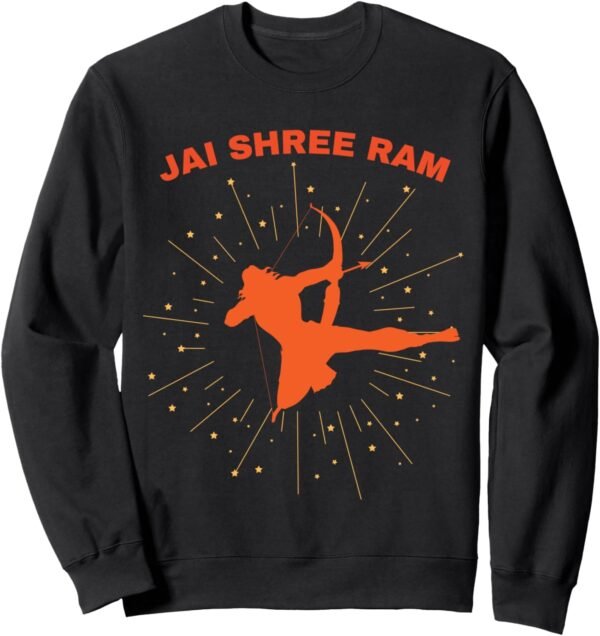 Lord Rama Diwali God Gift for Indian Hindus Jai Shree Ram Sweatshirt (Spain)