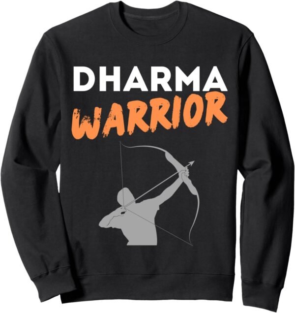 Dharma Warrior - Inspiring Hindu Spiritual, Cultural Sweatshirt (UK)
