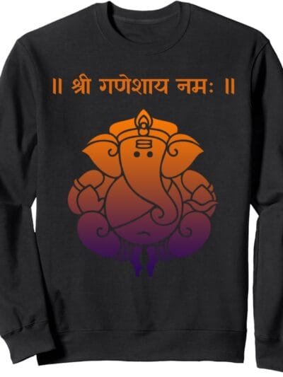 Ganapati, Ganesh, Shree Ganeshaya Namaha Sanskrit Puja Sweatshirt (Spain)