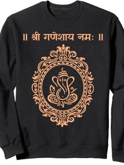 Ganapati, Ganesh, Shree Ganeshaya Namaha Sanskrit Puja Sweatshirt (Spain)