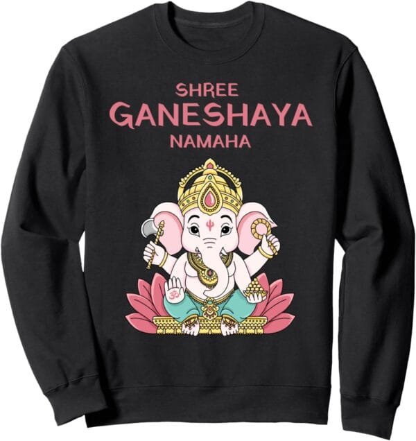 Ganapati, Ganesh, Shree Ganeshaya Namaha Ganeshotsav Puja Sweatshirt (Italy)