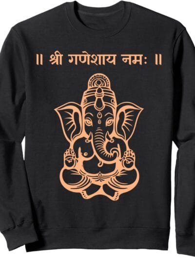 Ganapati, Ganesh, Shree Ganeshaya Namaha Sanskrit Puja Sweatshirt (Italy)