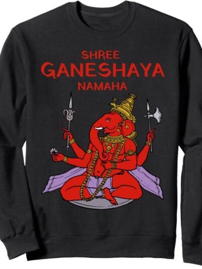Ganapati, Ganesh, Shree Ganeshaya Namaha Ganeshotsav Puja Sweatshirt (Spain)