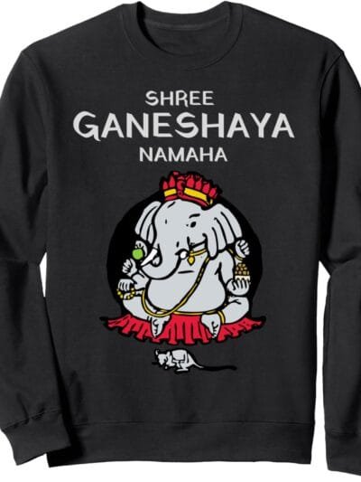 Ganapati, Ganesh, Shree Ganeshaya Namaha Ganeshotsav Puja Sweatshirt (Italy)