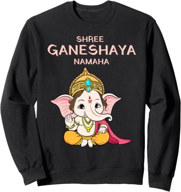 Ganapati, Ganesh, Shree Ganeshaya Namaha Ganeshotsav Puja Sweatshirt (Italy)