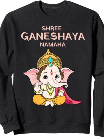 Ganapati, Ganesh, Shree Ganeshaya Namaha Ganeshotsav Puja Sweatshirt (UK)