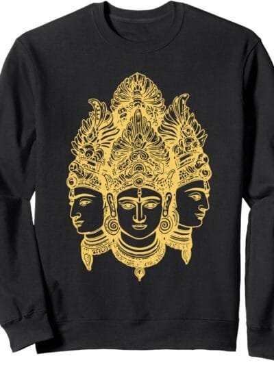 Hinduism Trimurti, Sacred Pooja Hindu Temple Sweatshirt (Germany)