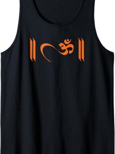 Hinduism Om, Sacred Pooja Hindu Temple Tank Top T-Shirt (UK)