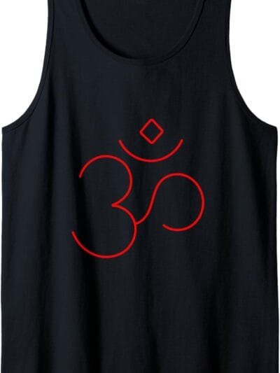 Hinduism Om, Sacred Pooja Hindu Temple Tank Top T-Shirt (UK)