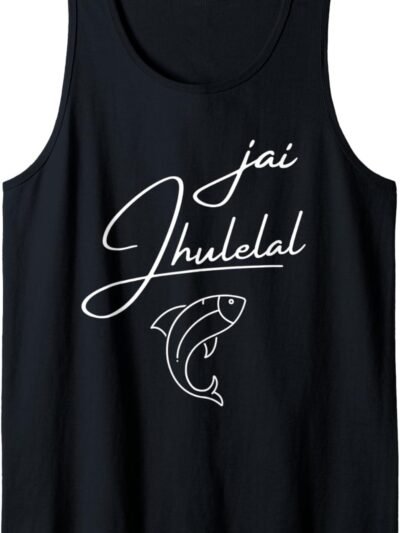 Indian Hindu Wedding Gift for Sindhis Jai Jhulelal God Tank Top T-Shirt (UK)