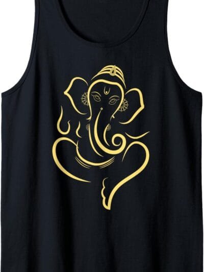 Ganapati, Ganesh, Ganeshotsav Puja Tank Top T-Shirt (USA)