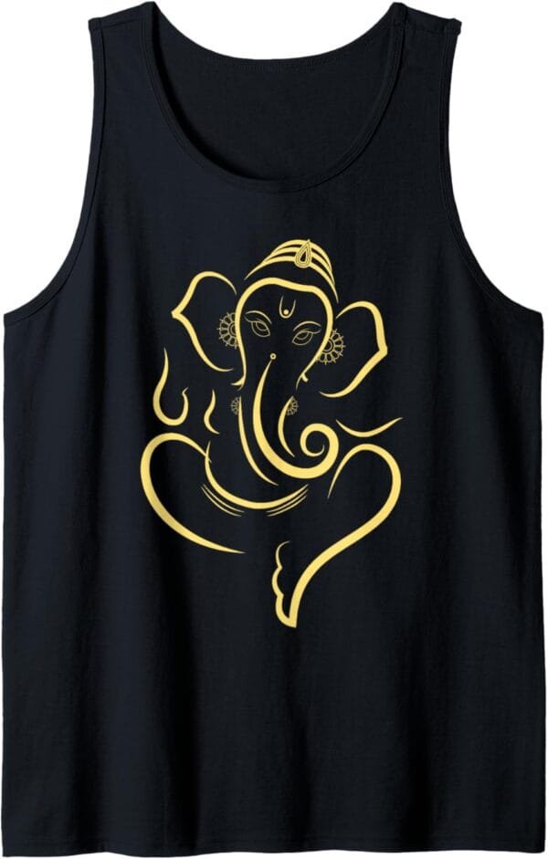 Ganapati, Ganesh, Ganeshotsav Puja Tank Top T-Shirt (USA)