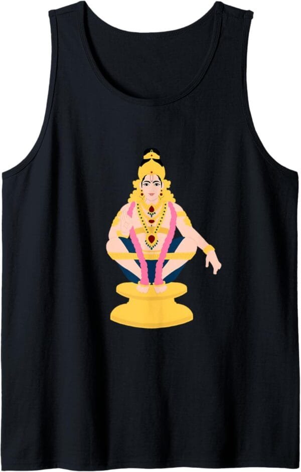 Ayyappa, Ayyappan Hindu God Temple Pooja Tank Top T-Shirt (France)