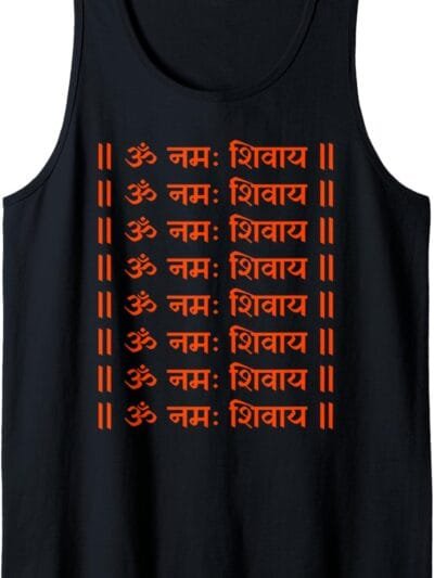 Shiva, Shankar, Maha Shivratri Om Namaha Shivaya Sanskrit Tank Top T-Shirt (Italy)