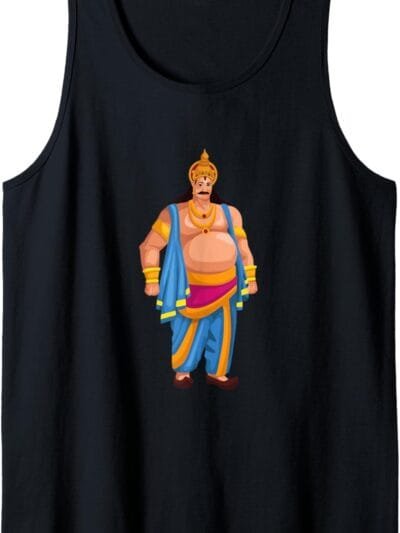 King Mahabali Onam Festival Hindu God Temple Pooja Tank Top T-Shirt (USA)