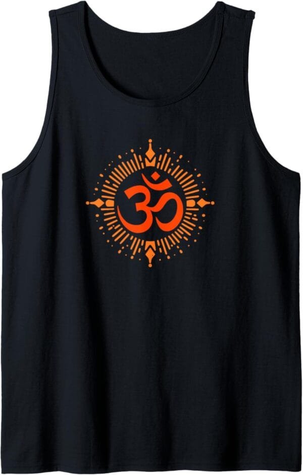 Hinduism Om, Sacred Pooja Hindu Temple Tank Top T-Shirt (UK)