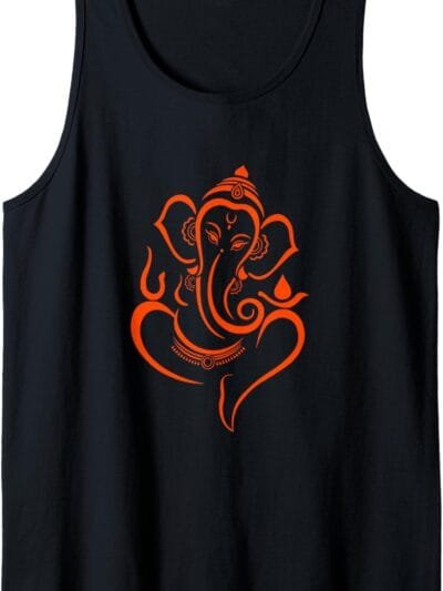 Ganapati, Ganesh, Shree Ganesh Om Ganeshotsav Puja Tank Top T-Shirt (Germany)
