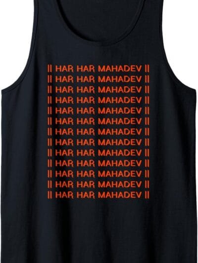 Shiva, Shankar, Maha Shivratri Har Har Mahadev Hindu Pooja Tank Top T-Shirt (France)