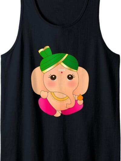 Ganapati, Ganesh, Baby Ganesha Ganeshotsav Puja Tank Top T-Shirt (Germany)