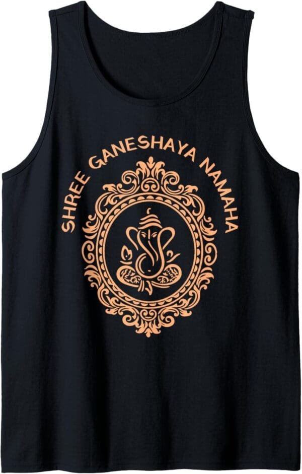 Ganapati, Ganesh, Shree Ganeshaya Namaha Puja Tank Top T-Shirt (Spain)