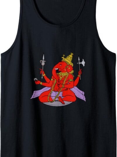Ganapati, Ganesh, Ganeshotsav Puja Tank Top T-Shirt (France)