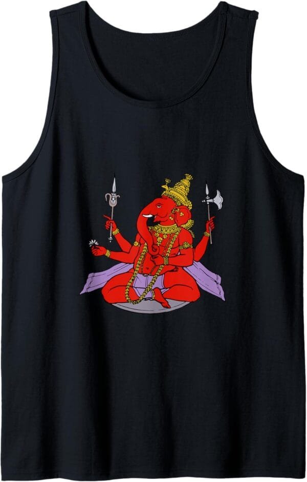 Ganapati, Ganesh, Ganeshotsav Puja Tank Top T-Shirt (Spain)