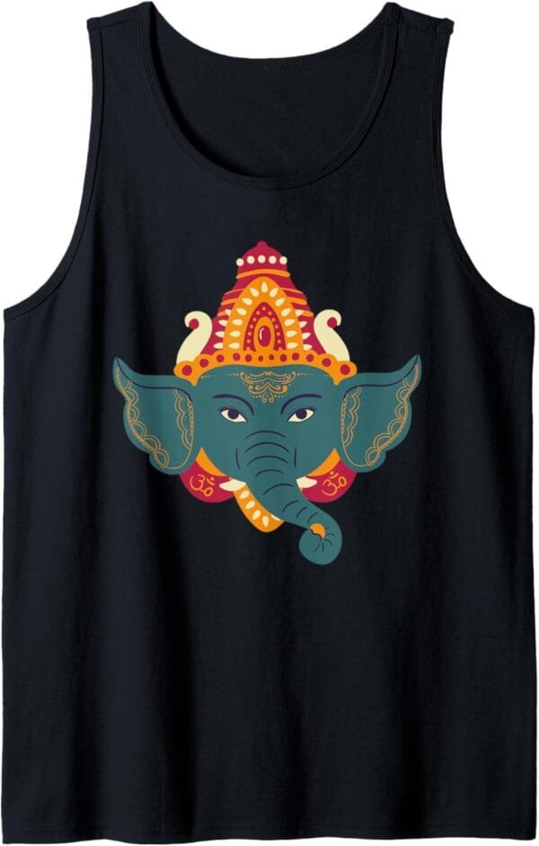 Ganapati, Ganesh, Ganeshotsav Puja Tank Top T-Shirt (USA)