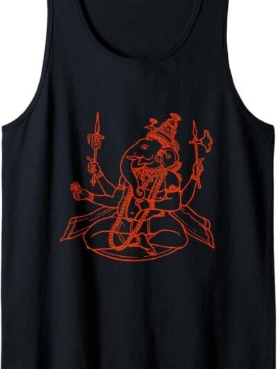Ganapati, Ganesh, Ganeshotsav Puja Tank Top T-Shirt (France)