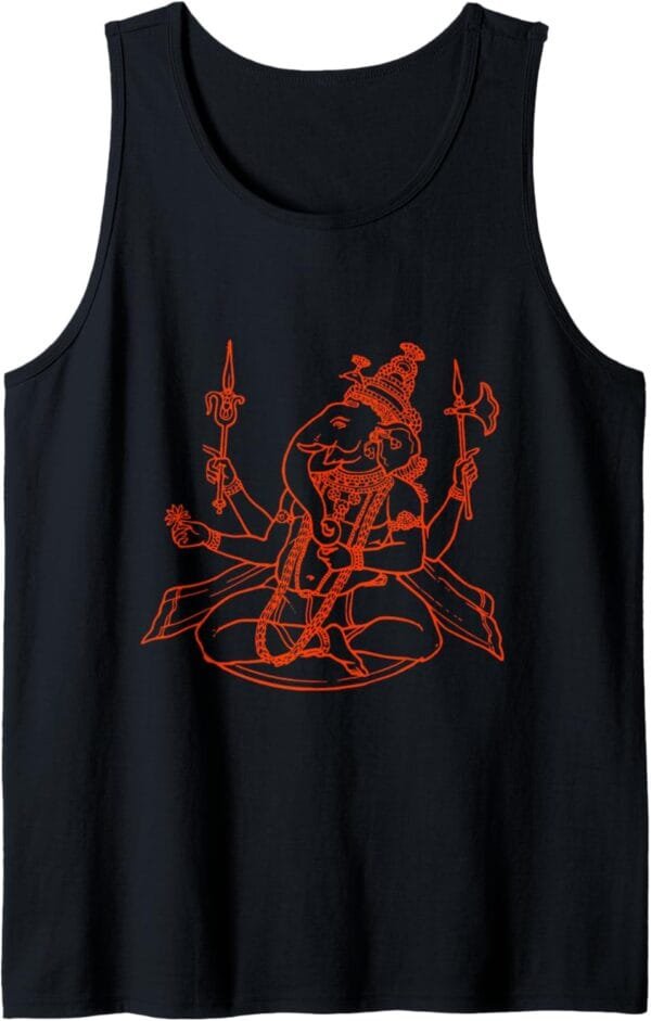 Ganapati, Ganesh, Ganeshotsav Puja Tank Top T-Shirt (France)