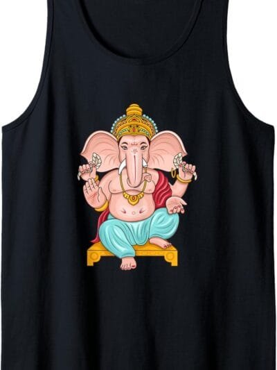 Ganapati, Ganesh, Ganeshotsav Puja Tank Top T-Shirt (Italy)