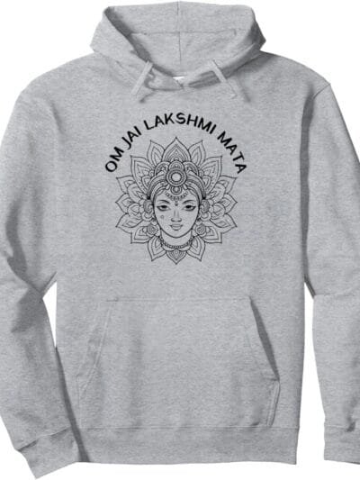 Laxmi Mata, Diwali Goddess Om Jai Lakshmi Mata Navratri Puja Hoodie (UK)