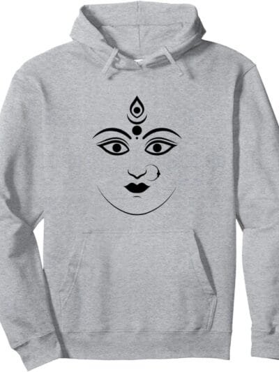 Durga Mata, Navratri Indian Goddess Face Pooja Hoodie (Germany)