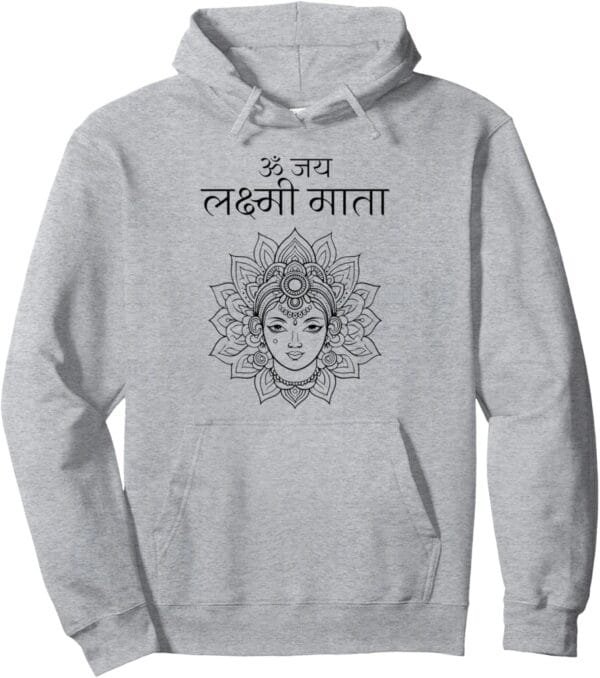 ラクシュミ・マタ、ディワリ・オム・ジャイ・ラクシュミ・マタ・ヒンディー・ナヴラトリ・プージャ Hoodie (Japan)