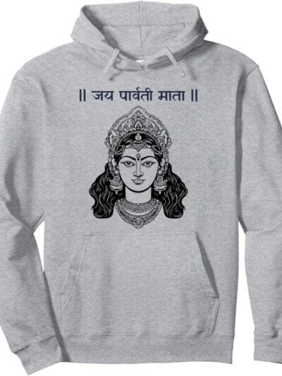 Parvati Mata, ナヴラトリ ヒンドゥー教の女神 ジャイ・パルヴァティ・マタ ヒンディー語 Hoodie (Japan)
