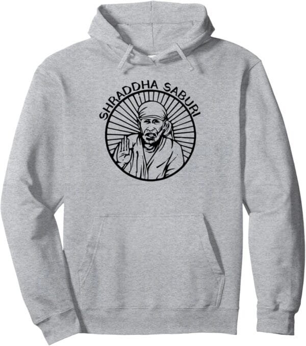 Sai Baba of Shirdi Blessing God Hindu Pooja Shraddha Saburi Hoodie (France)