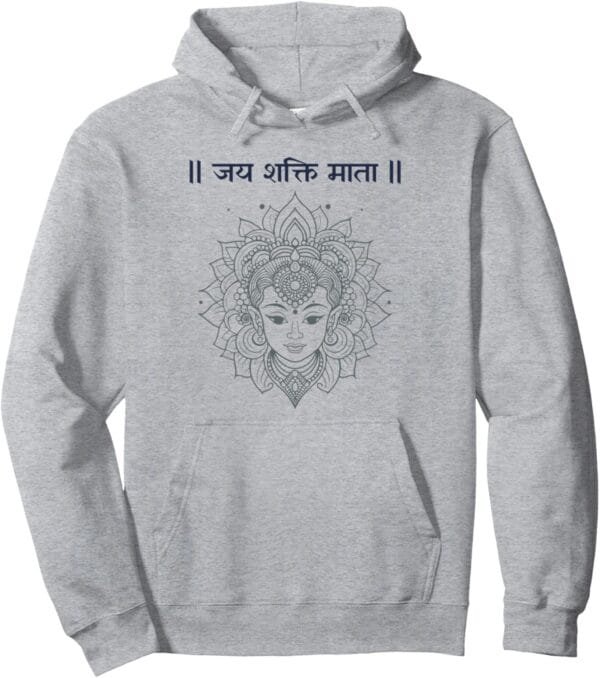 シャクティ・マータ、ナヴラトリ ヒンドゥー教の女神 ジャイ・シャクティ・マタ ヒンディー語 Hoodie (Japan)