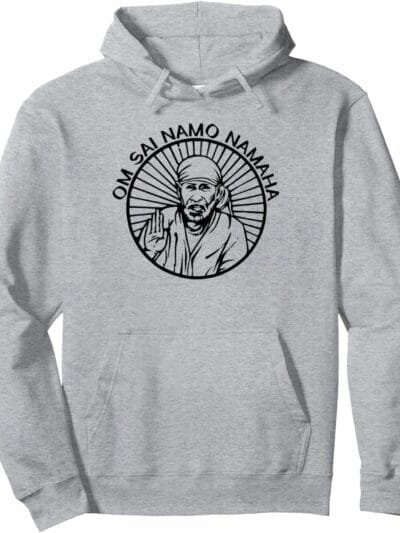 Sai Baba of Shirdi Blessing God Hindu Puja Om Sai Namo Namah Hoodie (Spain)