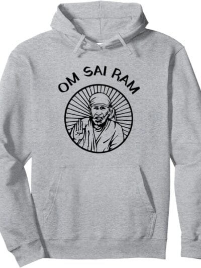 Sai Baba of Shirdi Blessing God Hindu Temple Puja Om Sai Ram Hoodie (Spain)
