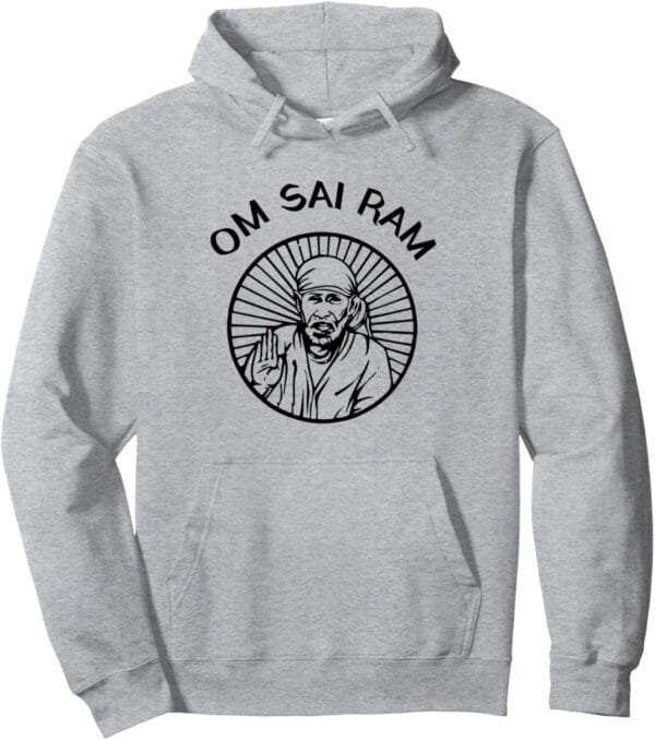 Sai Baba of Shirdi Blessing God Hindu Temple Puja Om Sai Ram Hoodie (Spain)