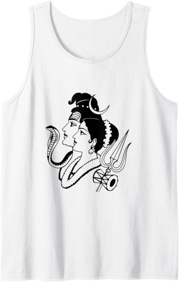 Shiva, Shankar, MahaShivratri Shiv Parvati Temple hindou Puja Tank Top T-Shirt (France)