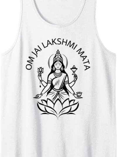 Laxmi Mata, Diwali Indian Goddess Om Jai Lakshmi Mata Pooja Tank Top T-Shirt (Germany)